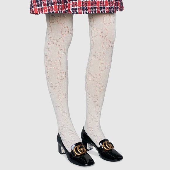 Nwt Gucci Tights Wool Winter Cream 